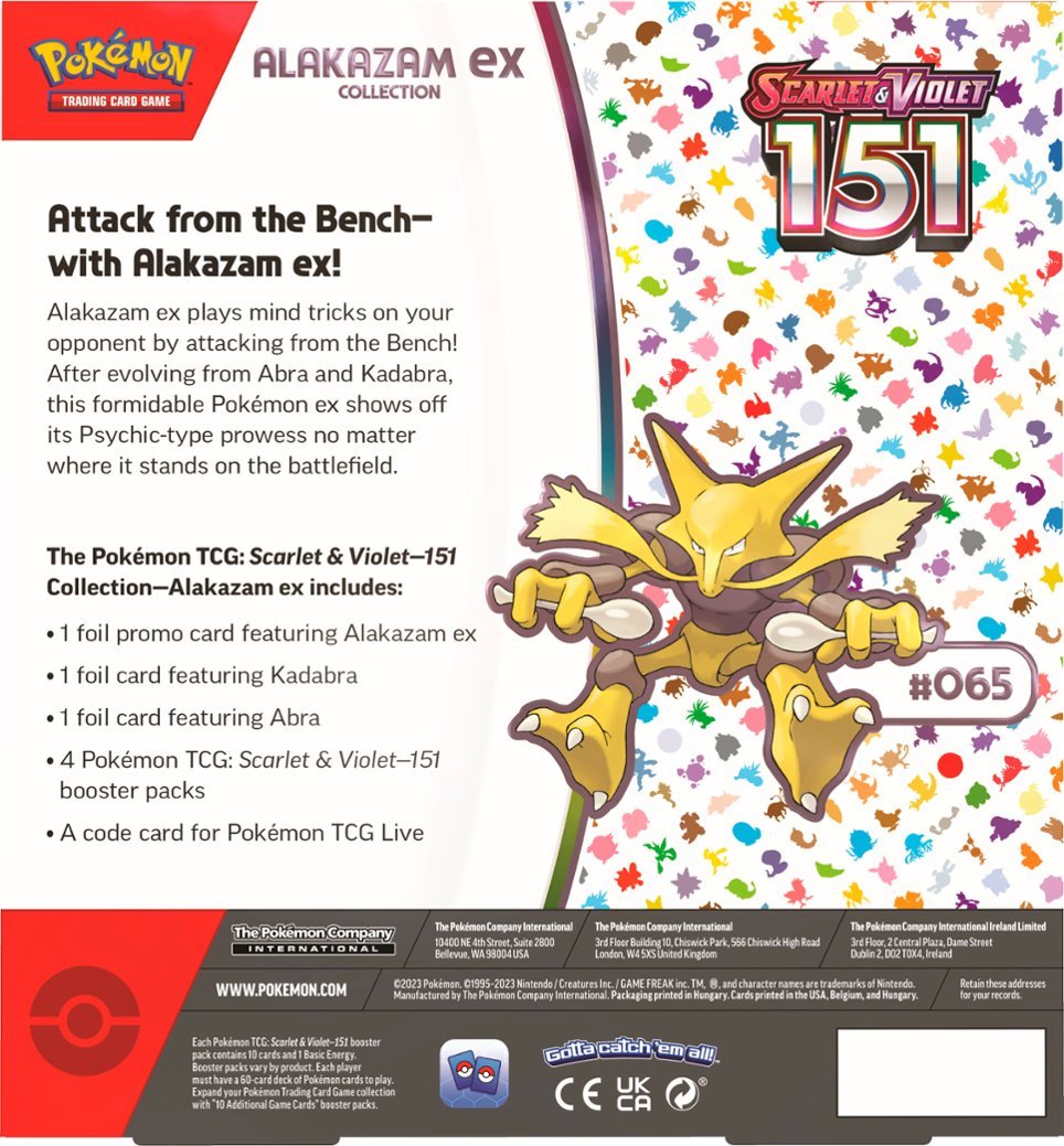 PRE-ORDER Pokemon Scarlet and Violet 151 Alakazam Ex Box Lumius Inc PRE-ORDER Pokemon Scarlet and Violet 151 Alakazam Ex Box Lumius Inc