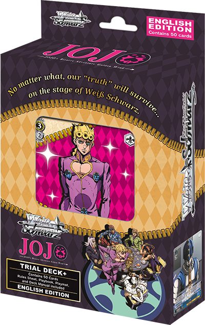 REPRINT Weiss Schwarz: JoJo's Bizarre Adventure: Golden Wind - English Trial Deck+