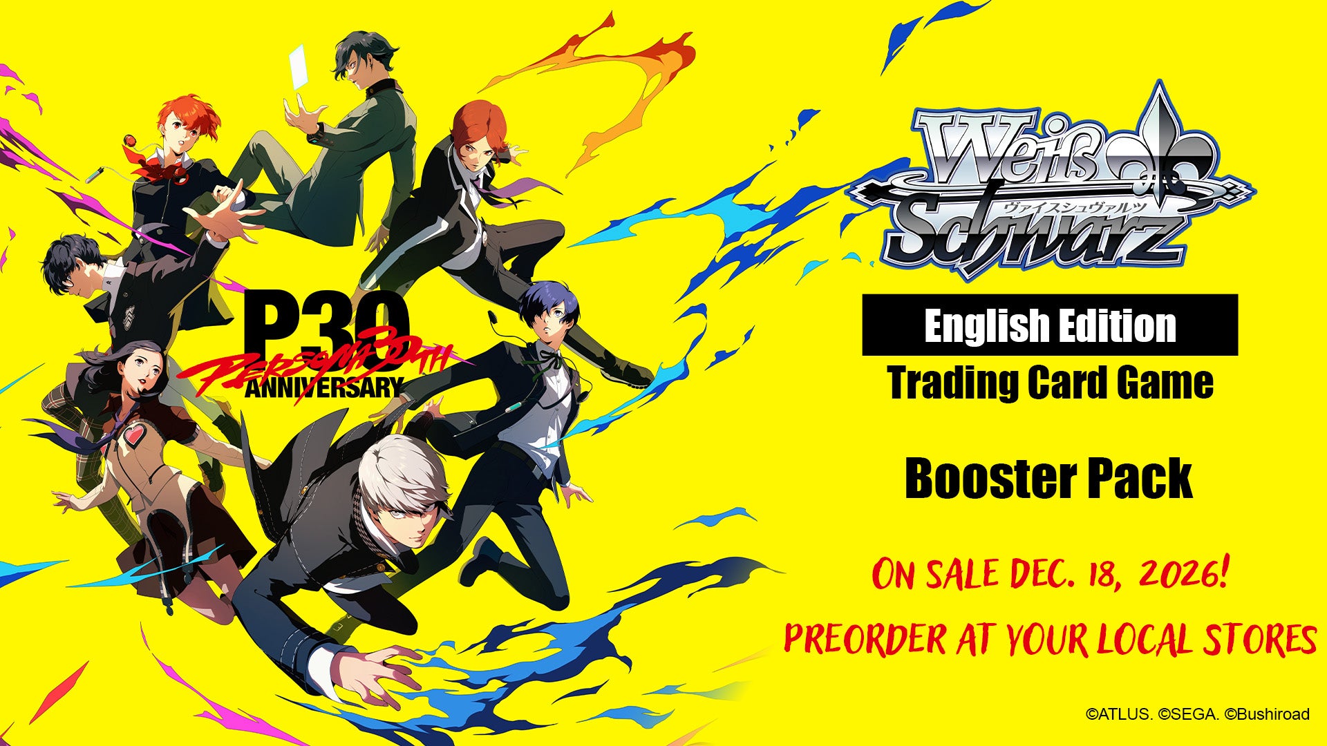 PRE-ORDER Weiss Schwarz: Persona 30th Anniversary - ENGLISH Edition Booster Box