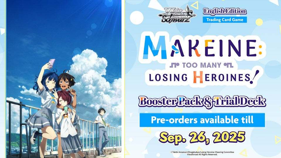 PRE-ORDER Weiss Schwarz: Makeine: Too Many Losing Heroines! - English Trial Deck+