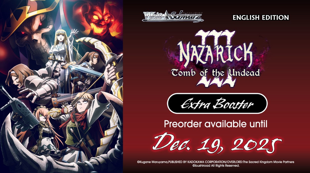 PRE-ORDER Weiss Schwarz: Nazarick: Tomb of the Undead Vol.3  - ENGLISH Edition Premium Booster Box