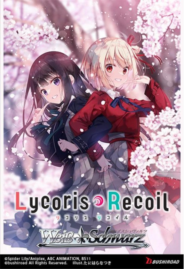 PRE-ORDER Weiss Schwarz: Lycoris Recoil - ENGLISH Edition Premium Booster Box PRE-ORDER Weiss Schwarz: Lycoris Recoil - ENGLISH Edition Premium Booster Box