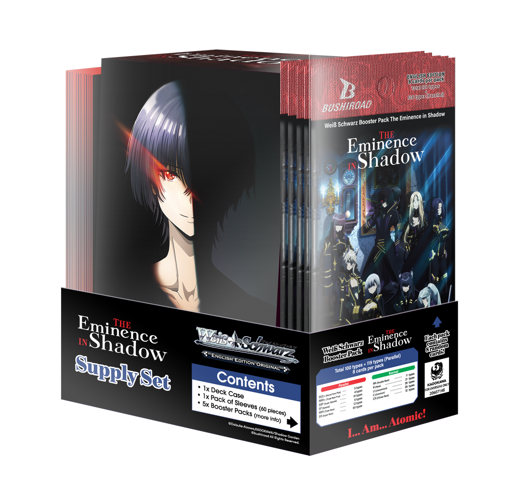 PRE-ORDER Weiss Schwarz: The Eminence in Shadow English Edition Supply Set