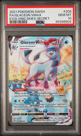 2021 POKEMON SWORD & SHIELD EVOLVING SKIES #209 FA/GLACEON VMAX EVOLVING SKIES-SECRET