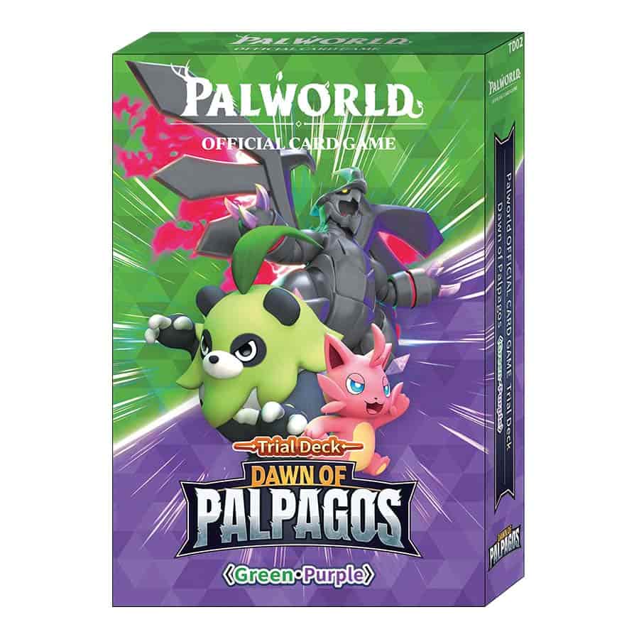 Palworld Official Card Game "Dawn of Palpagos Green Purple" TD02 Trial Deck