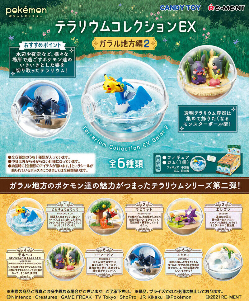 Re-Ment POKEMON Terrarium EX Galar Region 2