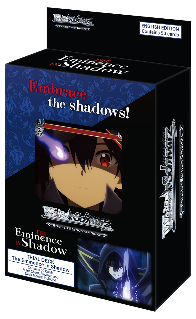 PRE-ORDER Weiss Schwarz: The Eminence in Shadow - English Trial Deck+