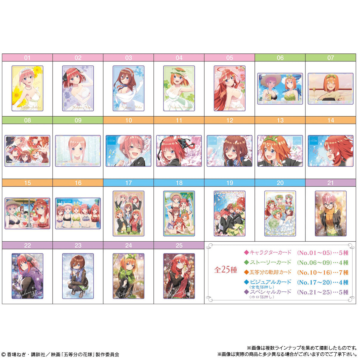 BANDAI The Quintessential Quintuplets Movie Vol. 2 Wafer Card Packs - Lumius Inc