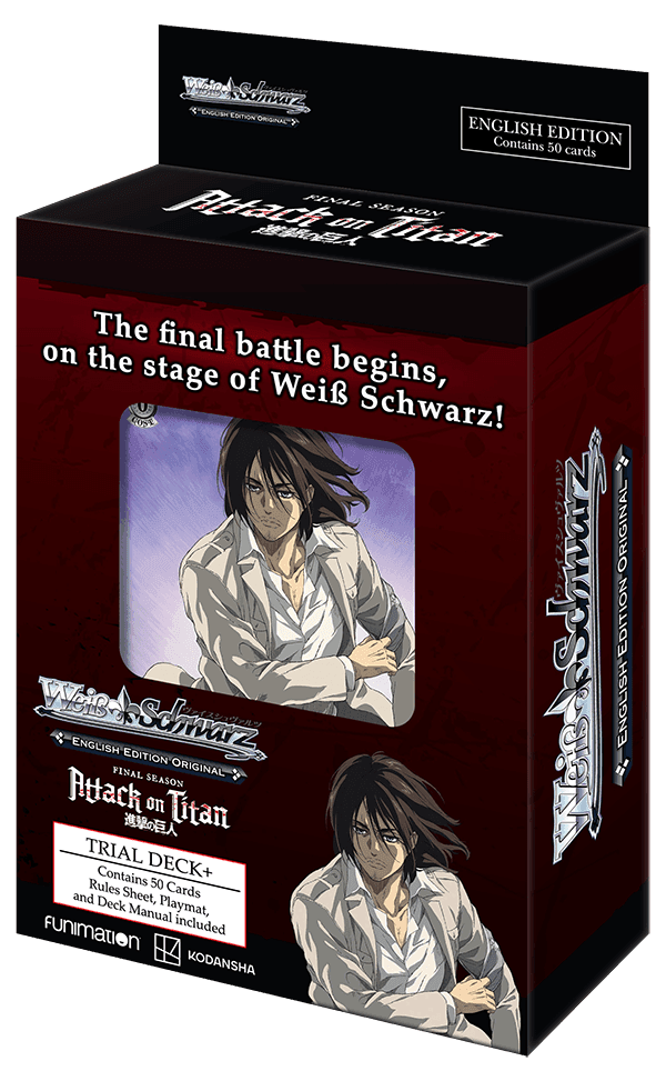 Weiss Schwarz: Attack On Titan: Final Season - ENGLISH Edition Trial Deck+ - Lumius Inc