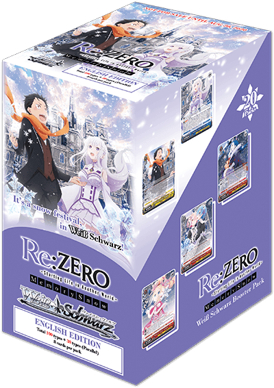 Weiss Schwarz: Re:ZERO -Starting Life in Another World- Memory Snow - English Edition Booster Box - Lumius Inc