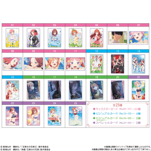 BANDAI The Quintessential Quintuplets Movie Wafer Card Packs - Lumius Inc