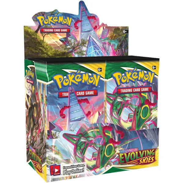 English Pokémon TCG: Sword & Shield Evolving Skies Booster Box (36 Packs) - Lumius Inc