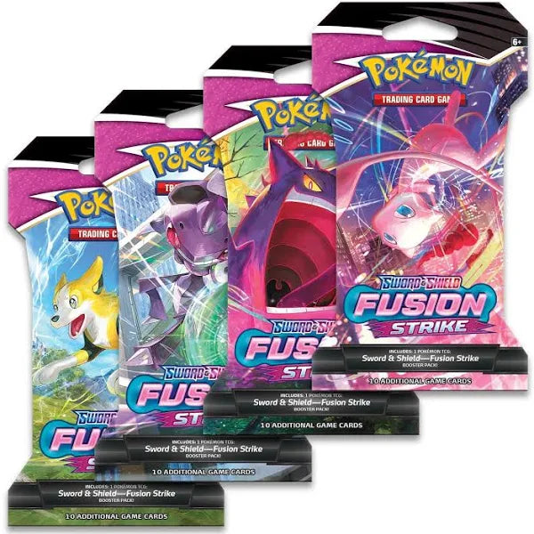 English Pokemon Card Game Sword and Shield Fusion Strike Sleeved Booster Pack - Lumius Inc